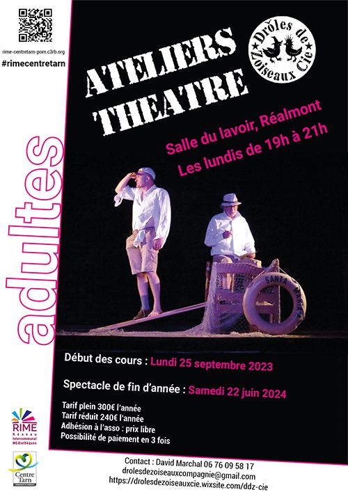 Affiche "Atelier théâtre"