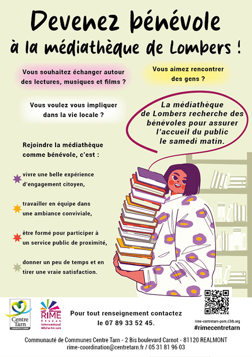 afiche appel bénévolat Lombers