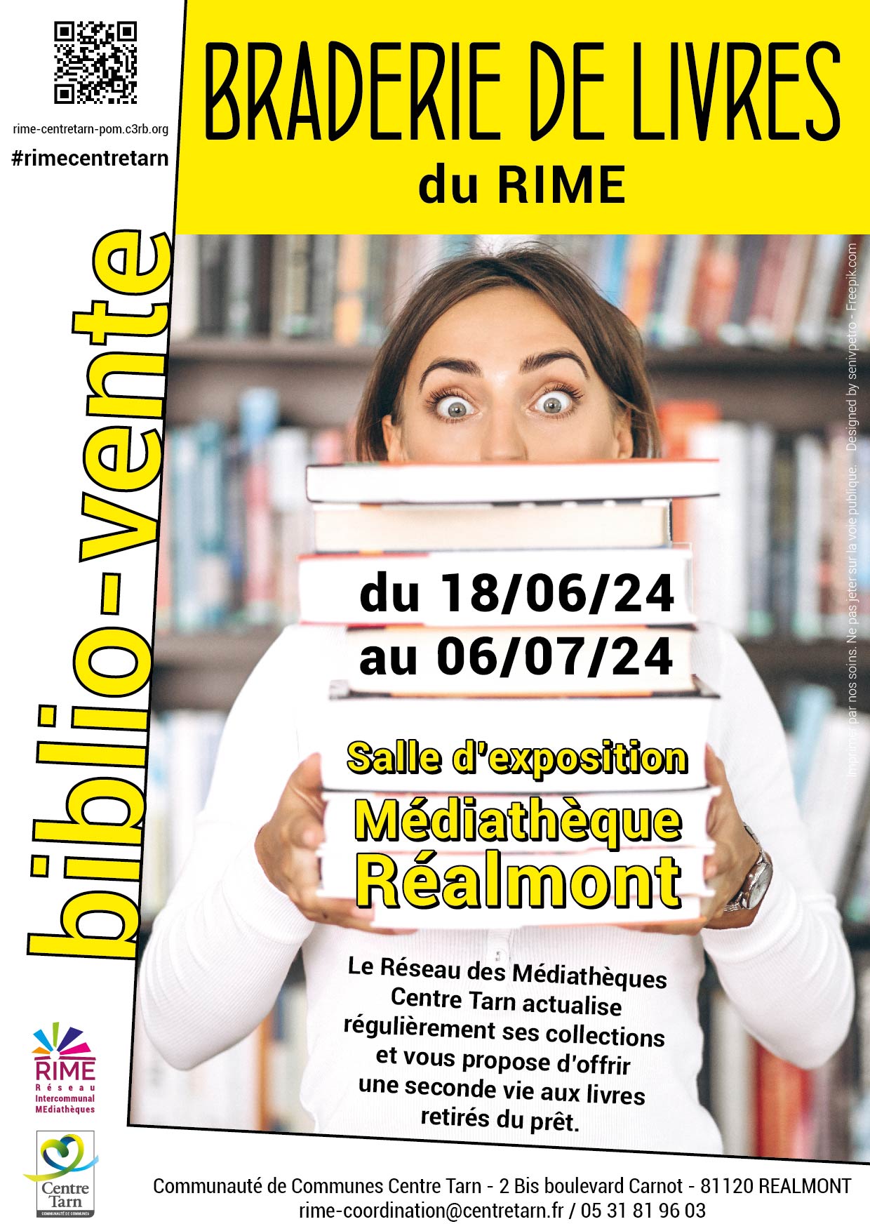 affiche biblio vente 2024