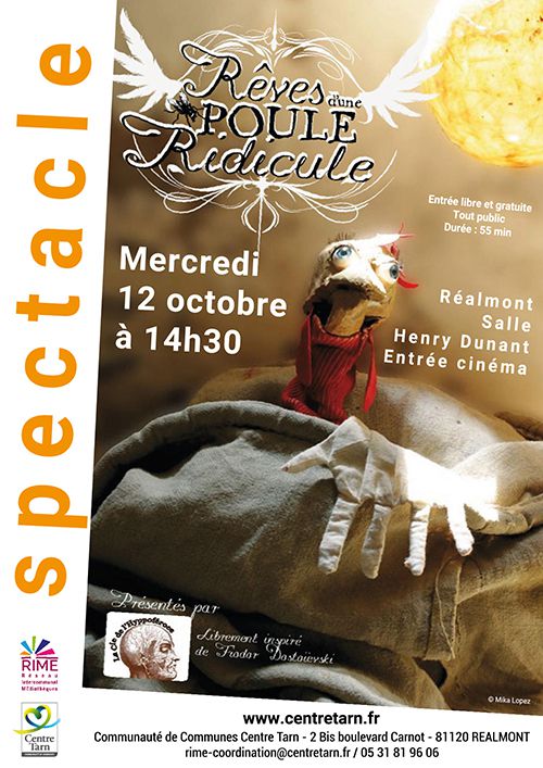 Affiche du spectacle "Rêves d'une poule ridicule"