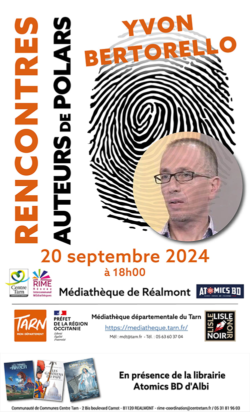 Affiche "Rencontres Auteurs de Polars"