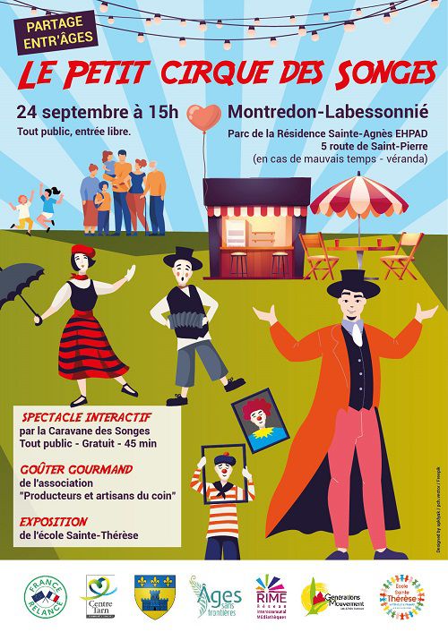 Affiche de l'évènement "Le Petit Cirque des Songes". 