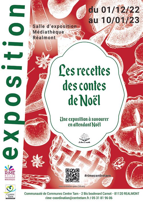 Affiche de l'exposition : Les recettes des contes de Noël