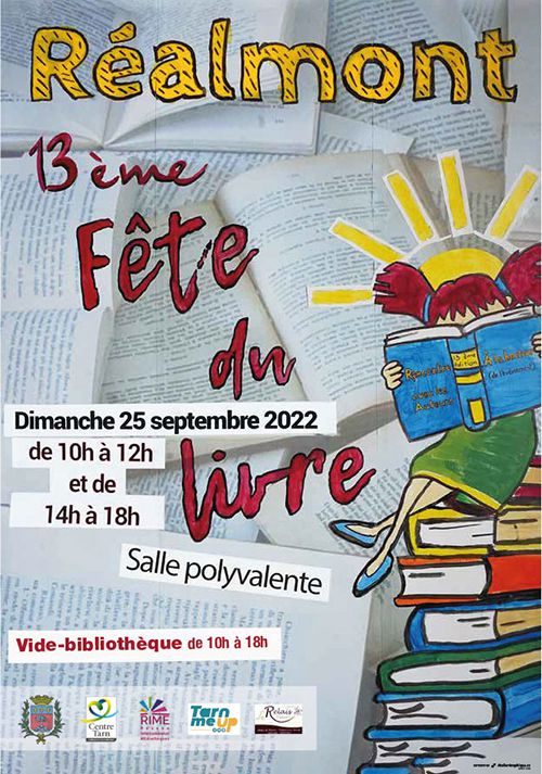 Affiche "Réalmont, 13ème Fête du livre"