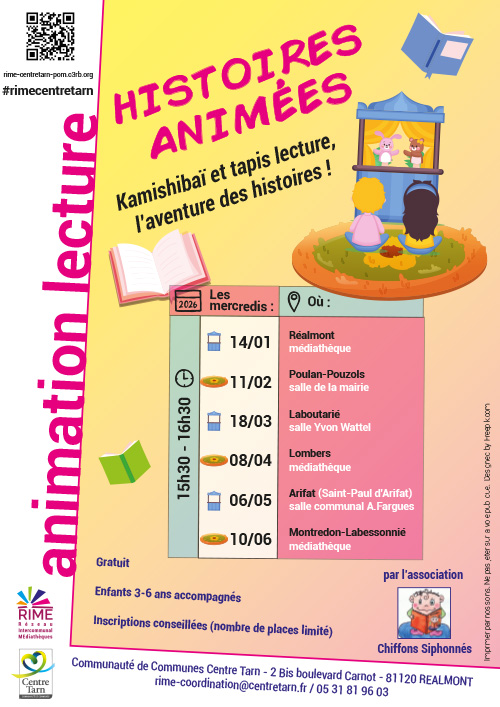 Affiche "Histoires Anim&eacute;es"