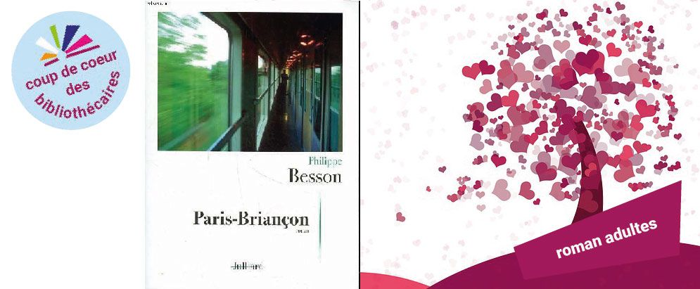 Couverture du livre "Paris-Briançon" et le macaron "Coup de coeur"